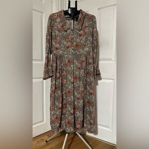 April Cornell Floral Long Sleeve Dress